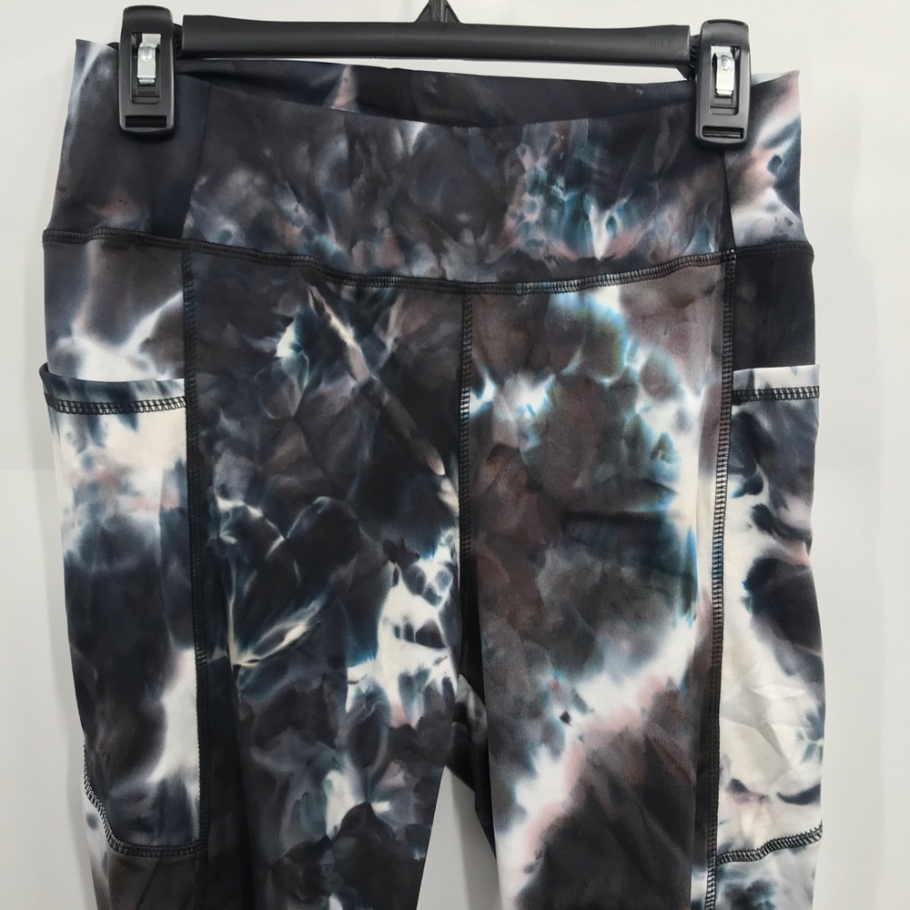 🆕Jogger Legging & Jacket Set w/Pockets Lounger Black & White Tie Dye - Picture 13 of 16